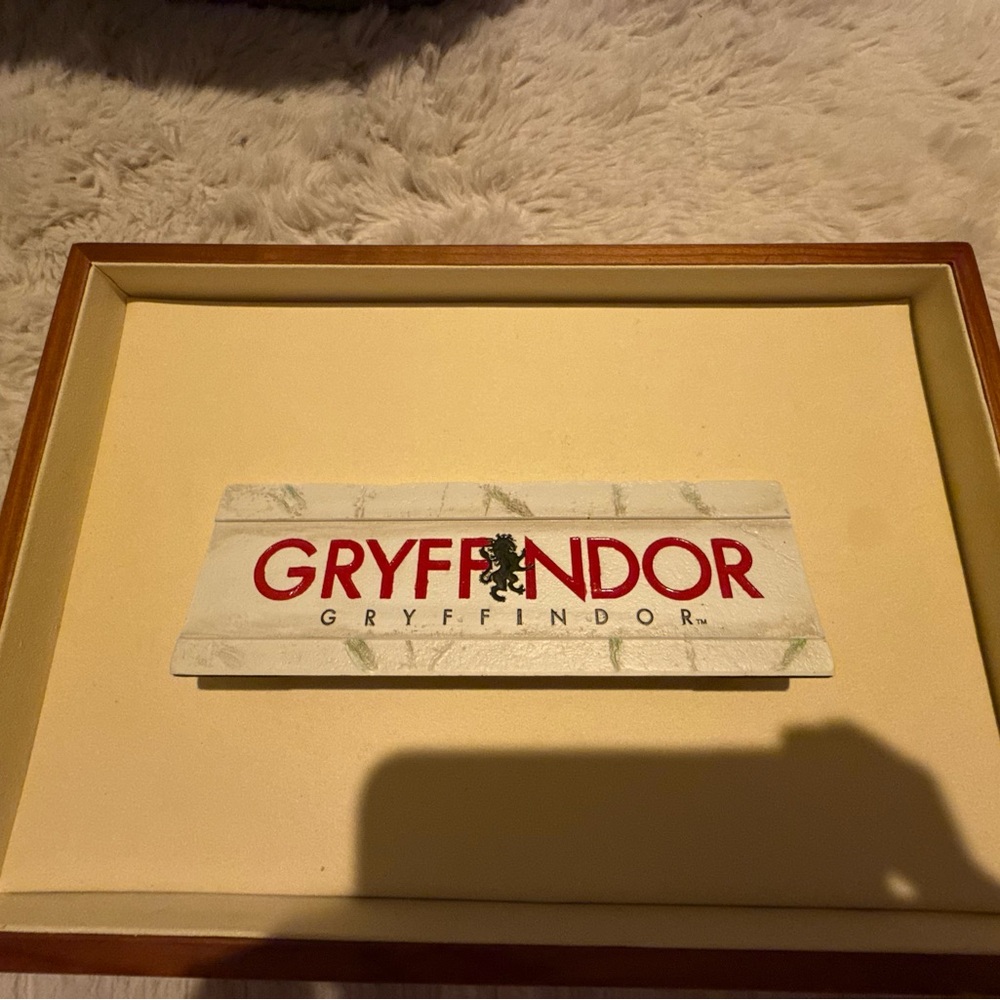 Gryffindor Wall Art with Red and Cream Design